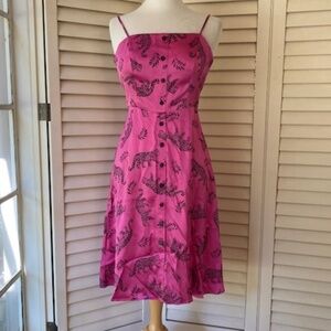 HVN Silk A-Line Dress